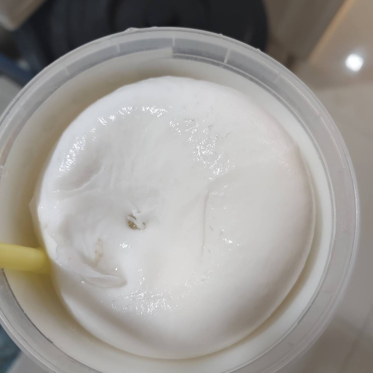 Frozen young coconut inside CocoCups